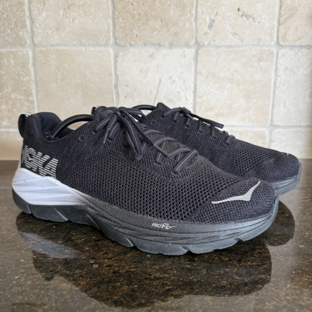 Hoka One One Men's Mach FN Night Running Shoes 12 Black 1098091 BNIR VGUC